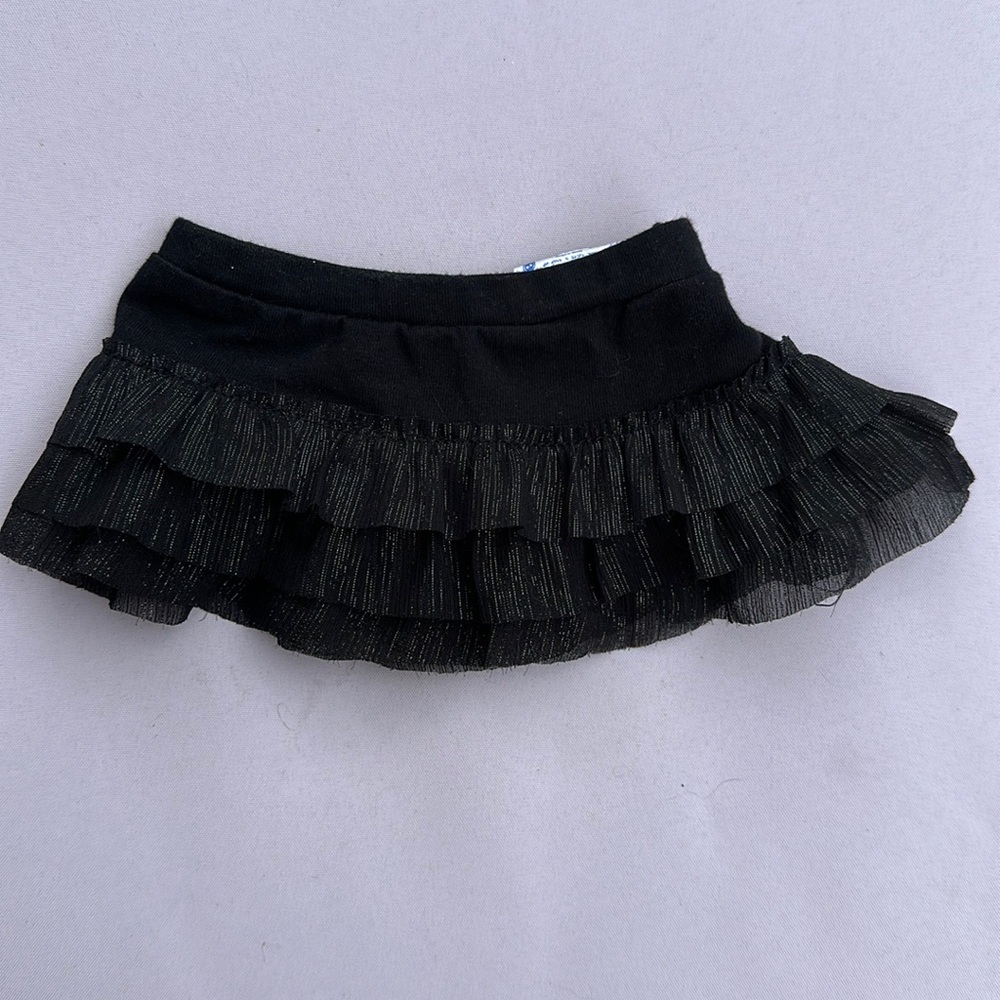 Build-a-Bear 3 piece outfit polka dot hoodie, layered black skirt, shorts 2011 - Picture 7 of 12